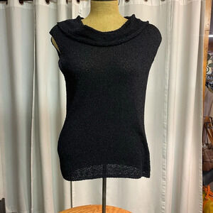 c.l.o.t.h.e.s cowl neck tank black size XL